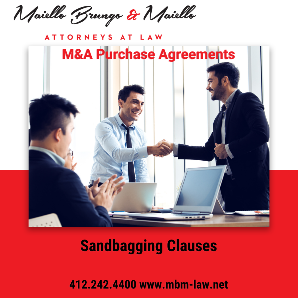 Sandbagging Clauses in M&A Purchase Agreements